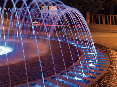 Dynamic fountain, Thiene