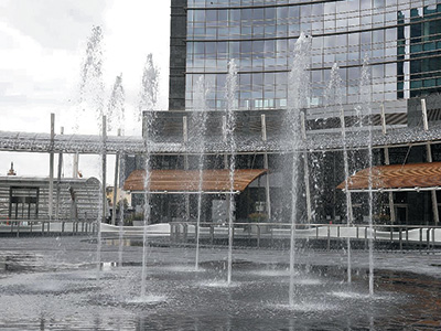 Fountains at Porta Nuova Garibaldi